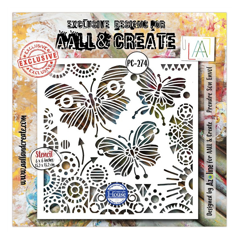 AALL & Create Stencil 274 Prendre Son Envol