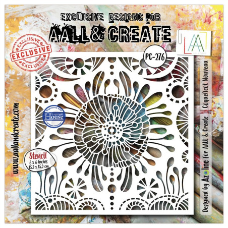 AALL & Create Stencil 276 Coquelicot Nouveau