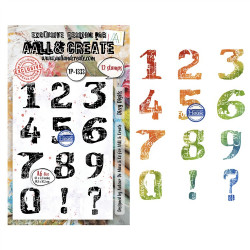 AALL & Create Stamp Set A6 1333 Dizzy Digits