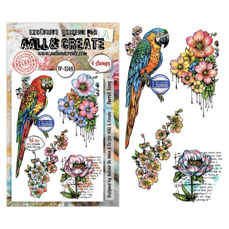 AALL & Create Stamp Set A6 1348 Parrot Song