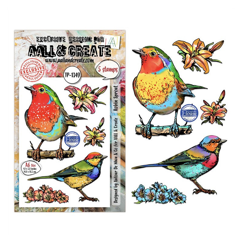 AALL & Create Stamp Set A6 1349 Robin Sprout