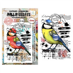 AALL & Create Stamp Set A7 1351 Hearted Tit