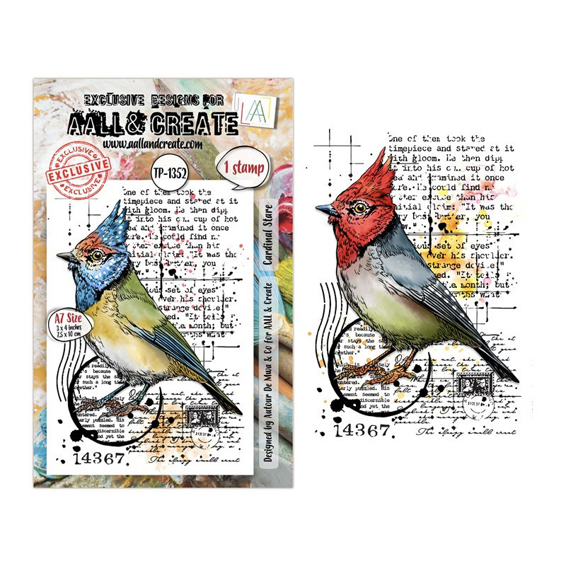 AALL & Create Stamp Set A7 1352 Cardinal Stare