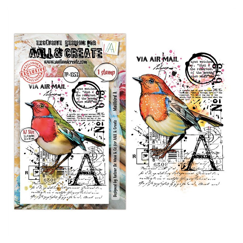 AALL & Create Stamp Set A7 1353 Mailbird A