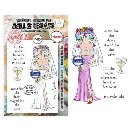 AALL & Create Stamp Set A7 1450 Runaway Bride Dee