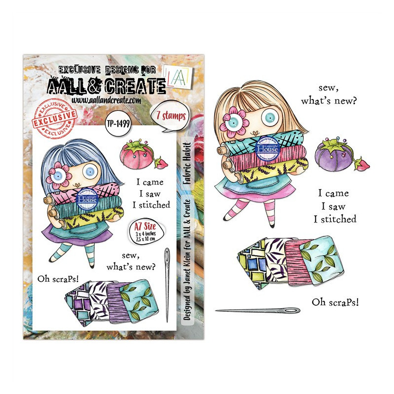 AALL & Create Stamp Set A7 1499 Fabric Habit