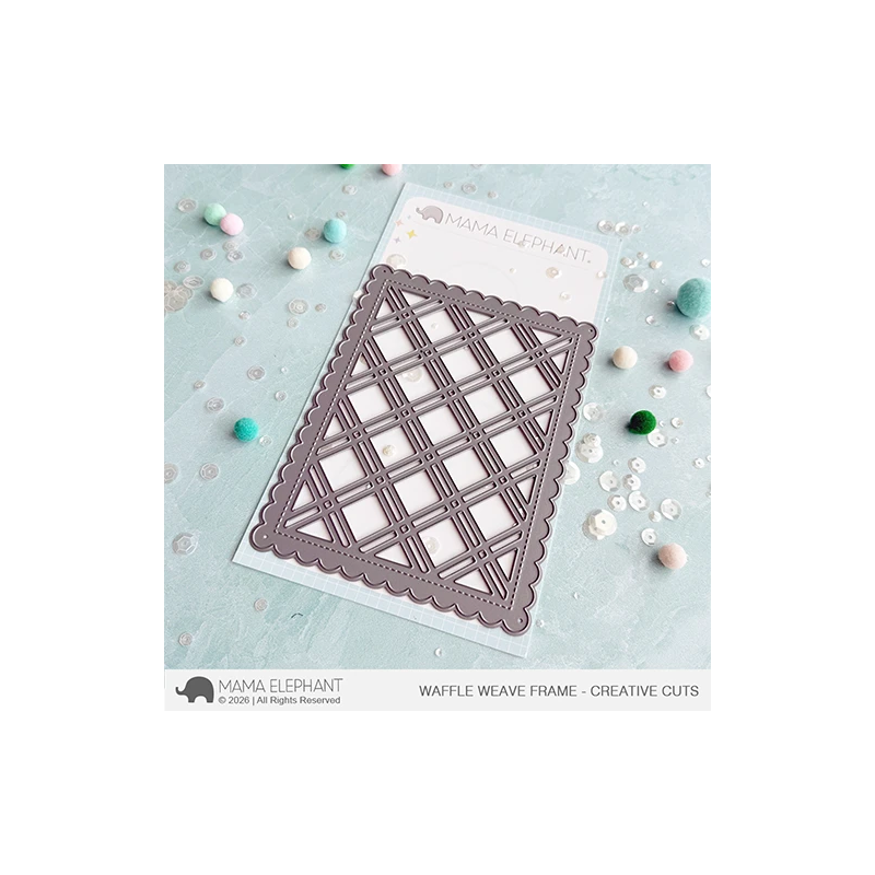 Mama Elephant Waffle Weave Frame CREATIVE CUTS