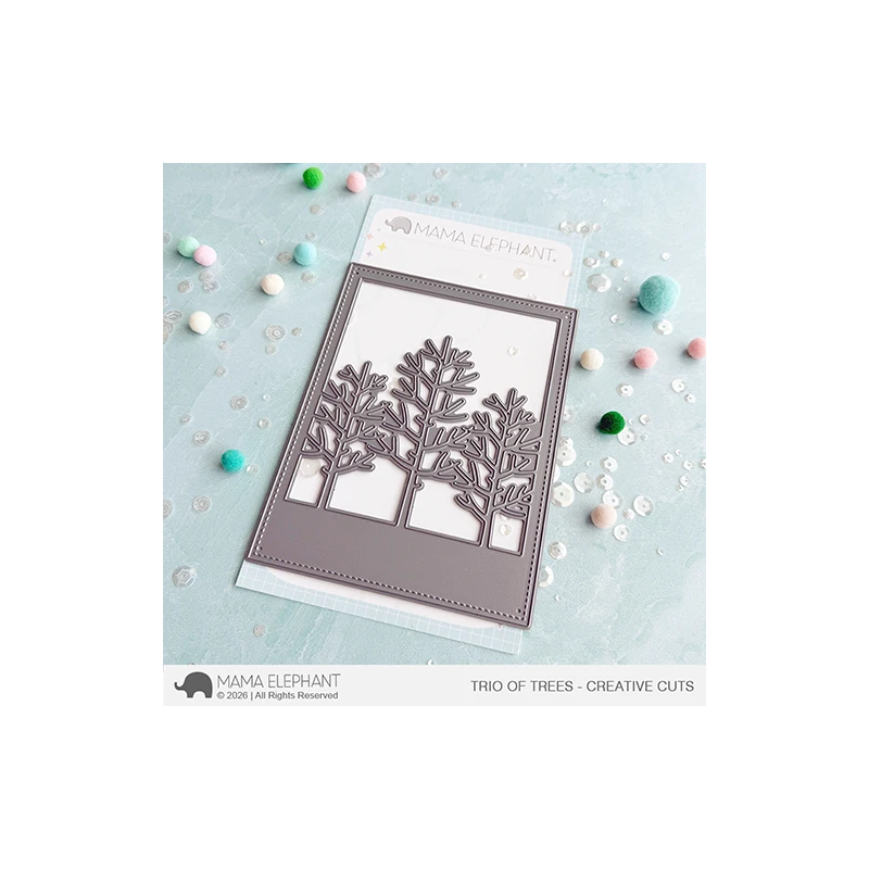 Mama Elephant Trio of Trees CREATIVE CUTS