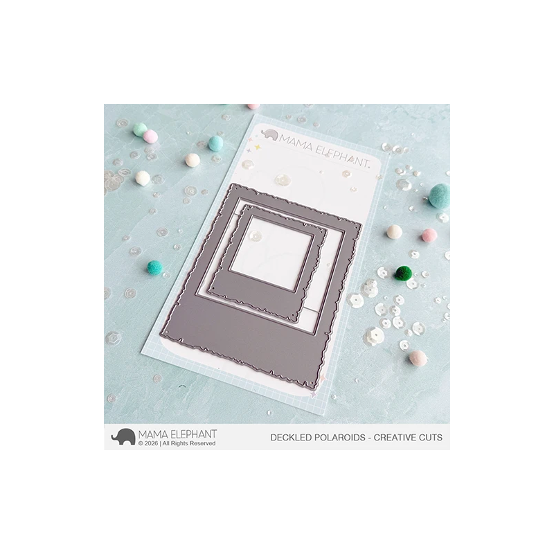Mama Elephant Deckled Polaroids CREATIVE CUTS
