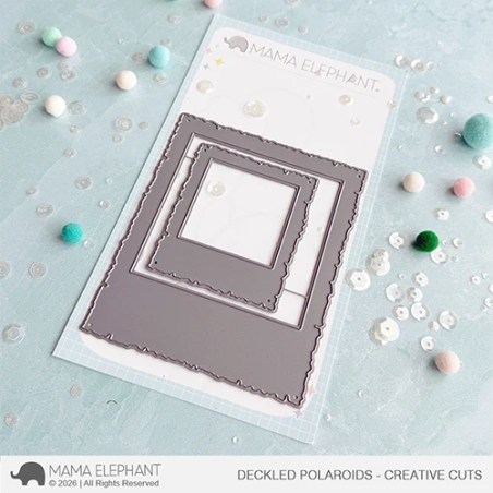 Mama Elephant Deckled Polaroids CREATIVE CUTS