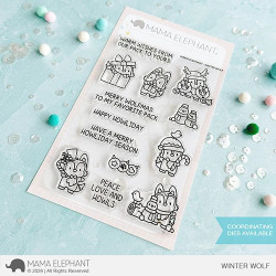 Mama Elephant WINTER WOLF Clear Stamp