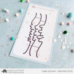 Mama Elephant LONG HOLIDAY SET Clear Stamp + CUTS