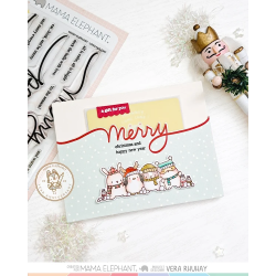 Mama Elephant LONG HOLIDAY SET Clear Stamp + CUTS