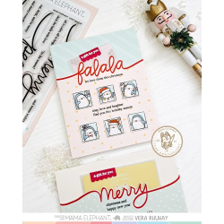 Mama Elephant LONG HOLIDAY SET Clear Stamp + CUTS