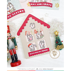 Mama Elephant LITTLE WOLF AGENDA SET Clear Stamp + CUTS