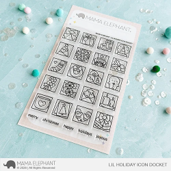 Mama Elephant LIL HOLIDAY ICON DOCKET Clear Stamp
