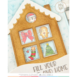 Mama Elephant LIL HOLIDAY ICON DOCKET Clear Stamp