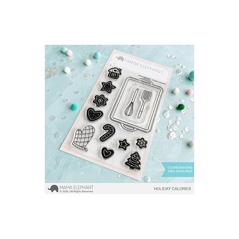 Mama Elephant HOLIDAY CALORIES Clear Stamp