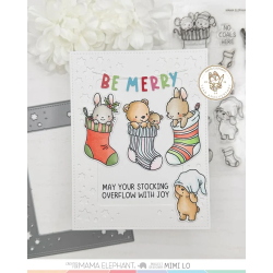 Mama Elephant KNITTED STOCKINGS Clear Stamp