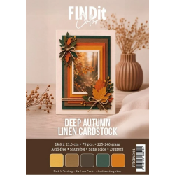 Linen Cardstock A5 Deep Autumn 75 FOGLI
