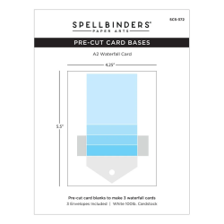 Spellbinders Kinetic Card Bases Waterfall Kinetic Card Blanks