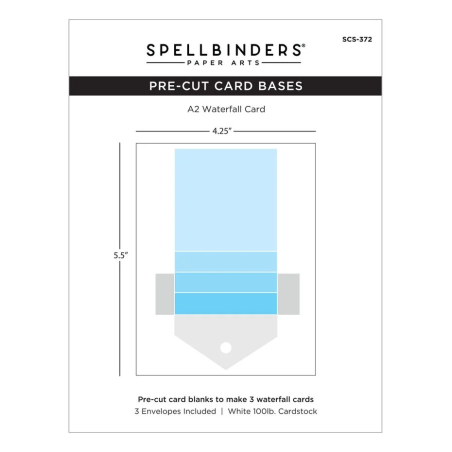 Spellbinders Kinetic Card Bases Waterfall Kinetic Card Blanks
