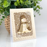 Spellbinders Christmas Blush Etched Dies Sweet Snowman by Frank Garcia