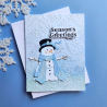 Spellbinders Christmas Blush Etched Dies Sweet Snowman by Frank Garcia