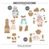 Spellbinders Christmas Blush Etched Dies Bundled Up Winter Bear by Frank Garcia