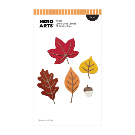 HERO ARTS Cozy Season Die Set Lovely Little Leaves