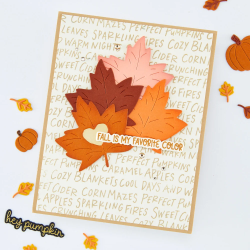 HERO ARTS Cozy Season Die Set Lovely Little Leaves