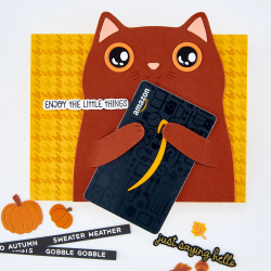 HERO ARTS Cozy Season Die Set Kitty Squeezer