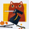 HERO ARTS Cozy Season Die Set Kitty Squeezer