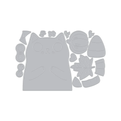 HERO ARTS Cozy Season Die Set Kitty Squeezer