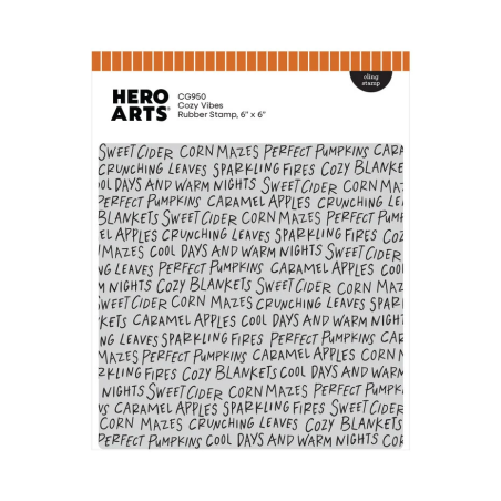 Hero Arts Cozy Season Cling Stamp Cozy Vibes
