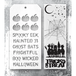 Stampers Anonymous Mixed Media Bunny Hop Tim Holtz Clear Stamp and Stencil