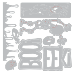 Thinlits Die Vault Frights + Bones (10pcs) by Tim Holtz