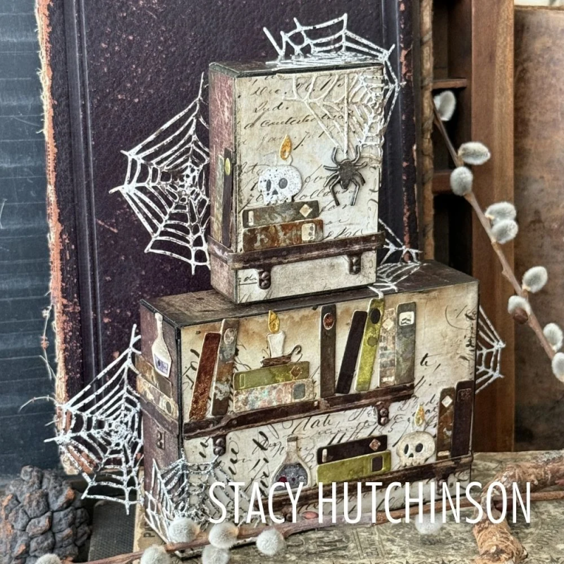 Thinlits 2D Texture Fades +Thinlits Die Vault Side-Order Laboratory (1+14pcs) by Tim Holtz