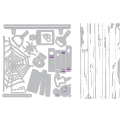 Thinlits 2D Texture Fades +Thinlits Die Vault Side-Order Laboratory (1+14pcs) by Tim Holtz
