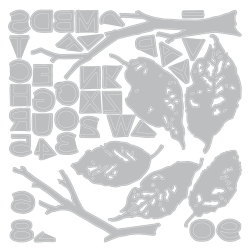 Thinlits Die Vault Leaves + Sticks (43pcs) by Tim Holtz