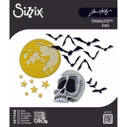 Thinlits Die Vault Moonlight Scare (25pcs) by Tim Holtz