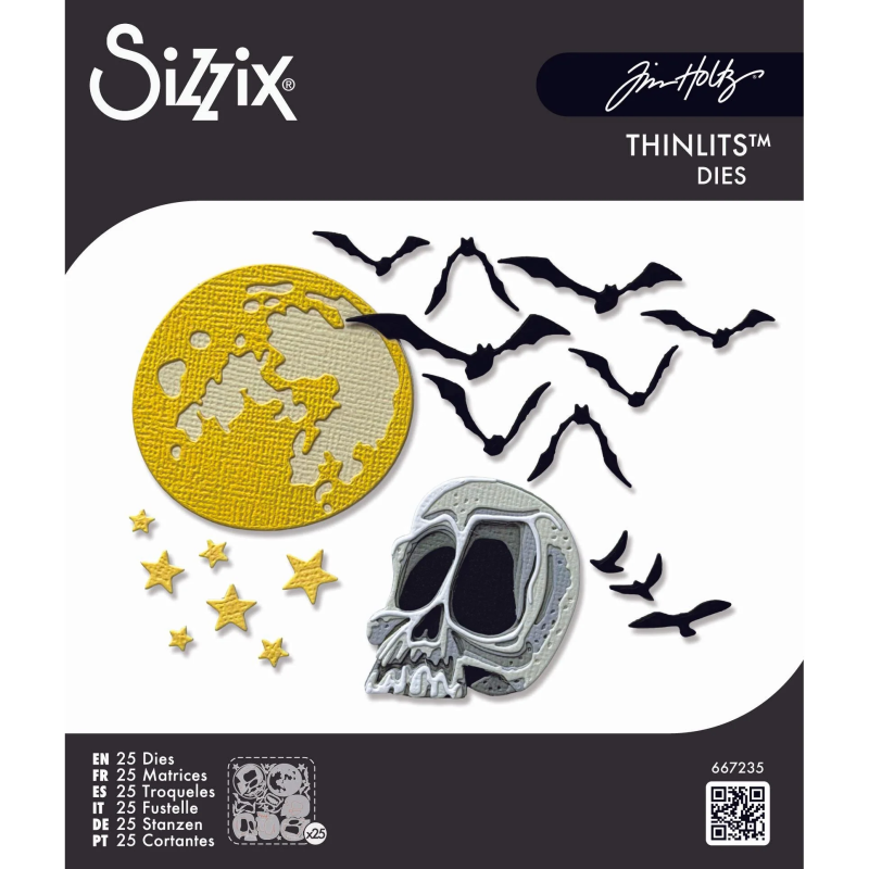 Thinlits Die Vault Moonlight Scare (25pcs) by Tim Holtz