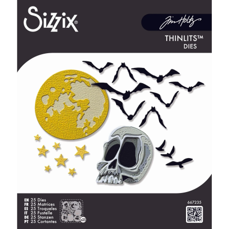 Thinlits Die Vault Moonlight Scare (25pcs) by Tim Holtz