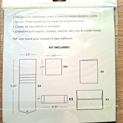 Spellbinders Kinetic Card Bases Waterfall Kinetic Card Blanks