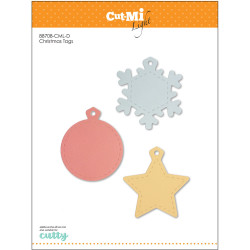 Fustelle Cut-Mi 88708-CML-D Christmas Tags