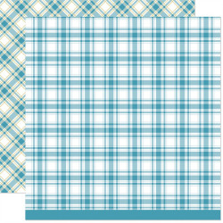 LAWN FAWN Let It Shine Holiday Plaids Paper Pack 30x30m CON FOIL ORO