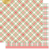 LAWN FAWN Let It Shine Holiday Plaids Paper Pack 30x30m CON FOIL ORO