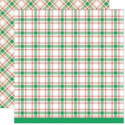 LAWN FAWN Let It Shine Holiday Plaids Paper Pack 30x30m CON FOIL ORO
