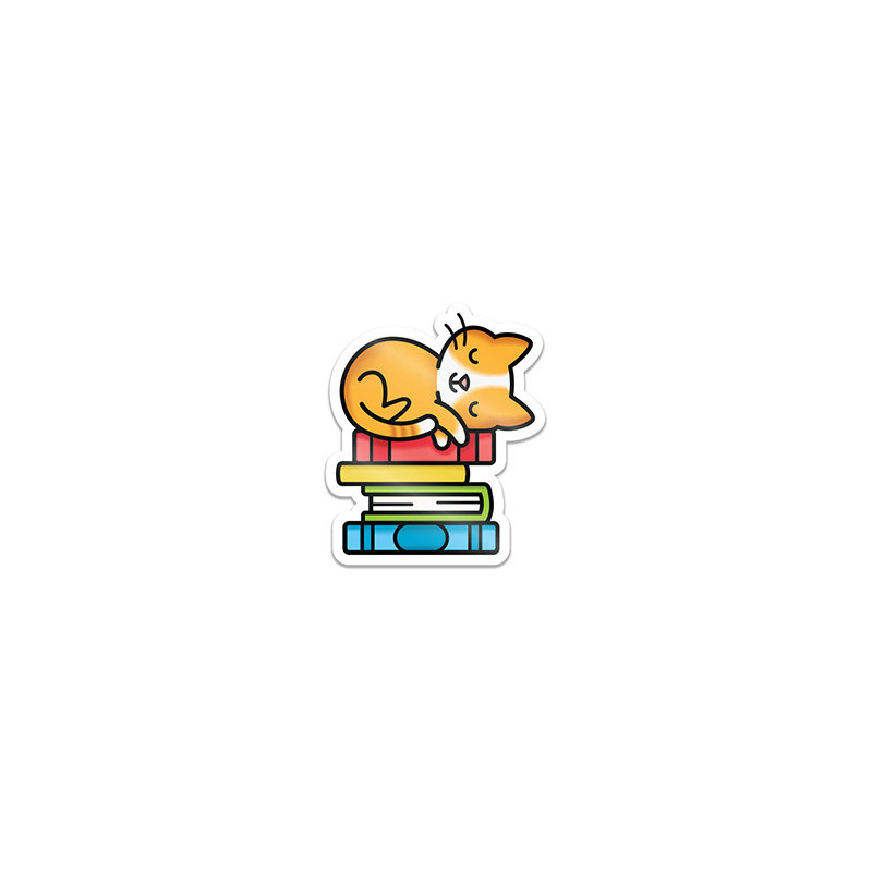 LAWN FAWN Book Stack Vinyl Sticker