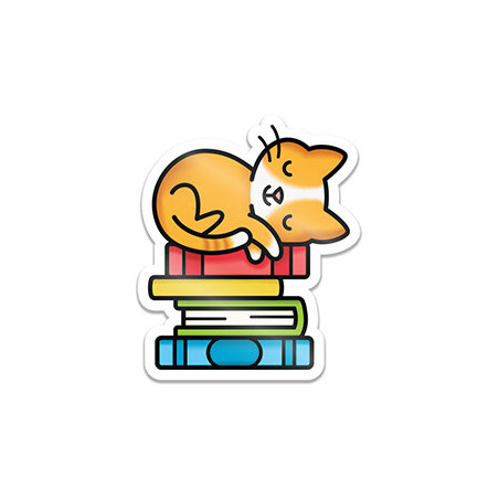 LAWN FAWN Book Stack Vinyl Sticker